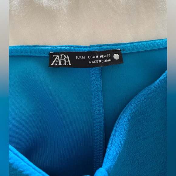 Zara Cerulean Blue Mini Dress - Picture 3 of 4